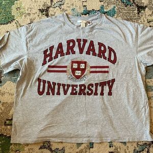 H&M oversized Harvard graphic tee